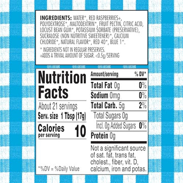 Smuckers Sugar Free Red Raspberry Preserves, 12.75 Ounces