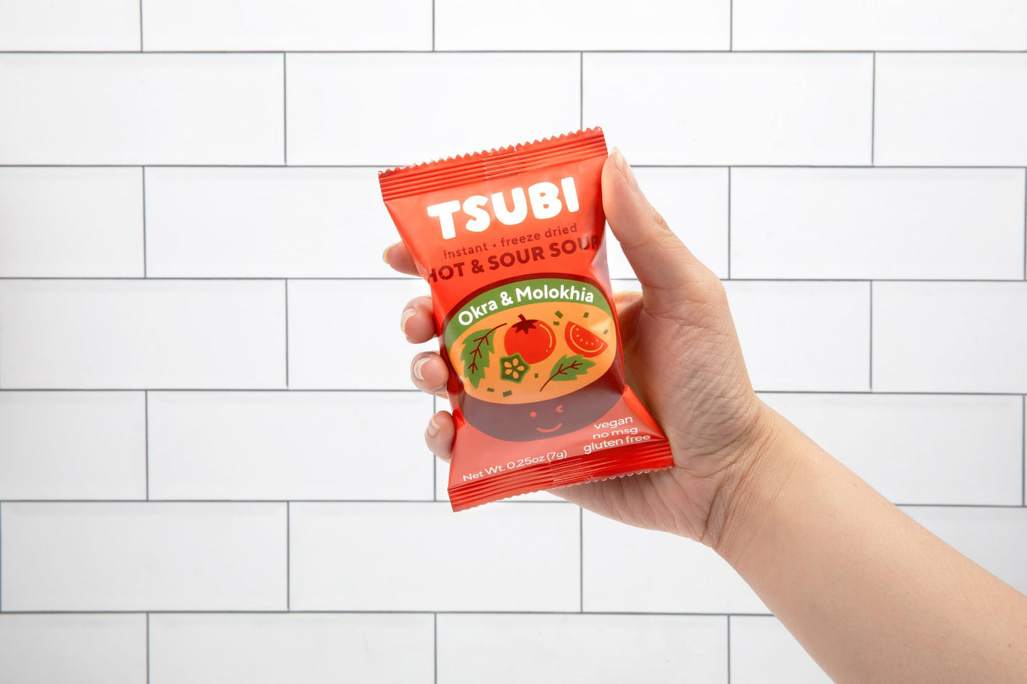 Tsubi Soup Freeze-Dried Tomato Soup Packets - Instant, Vegan, Easy Mix, Gluten & Msg-Free, And Flavorful - Ready In Seconds - Ho