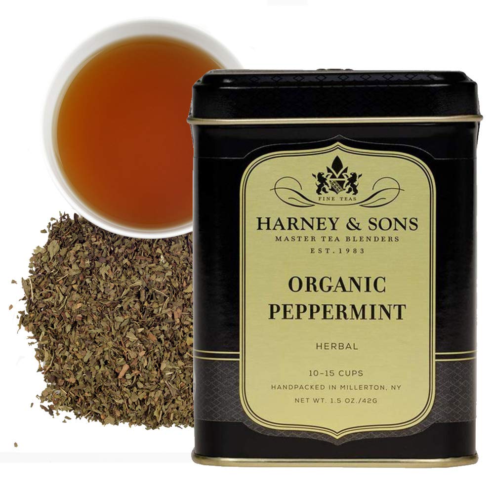 Harney & Sons Organic Loose Tea, Peppermint, 1.5 Ounce, Pack of 1, Model 46466
