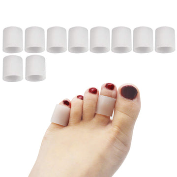 Yimanduo 5 Pairs Pinky Toe Sleeve For Hammer Toes, Toe Tubes, Toe Protectors For Corns Remover, Callus Cushion, Bunion Treatment