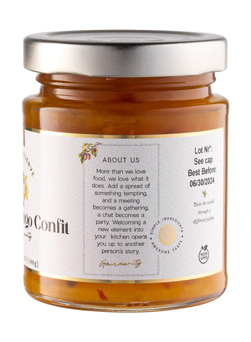 Gourmanity Spiced Mango Chutney, Moderately Hot And Spicy, Pair With Crackers And Cheese Or In Your Favorite Sauce, All Natural,