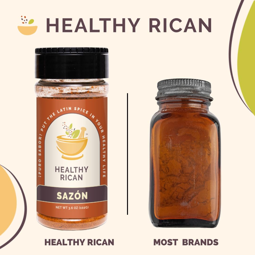 Healthy Rican Salt-Free Seasoning Mix Bundle, Non-GMO, Gluten-Free, Keto, 0.33 oz (Pack of 3)