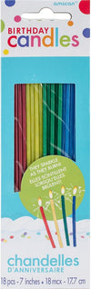Rainbow Sparkling Birthday Cake Candles