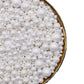 White Edible Pearls Christmas Sprinkles,Cake Sprinkles,Cookie Sprinkles,Sugar Pearl, Edible Candy Pearls 130G 4.6Oz For Cake Cup