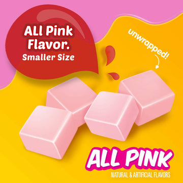 Starburst Minis All Pink Fruit Chews Candy, 8 Oz Grab N Go Resealable Bag (Pack Of 8)