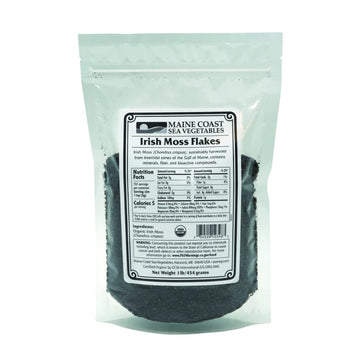 Irish Moss Flakes (Chondrus Crispus) - Organic Seaweed - 1 Lb