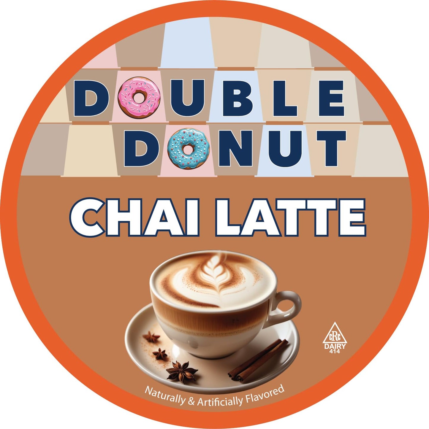 Double Donut Coffee Chai Latte Pods – Spiced & Creamy – 20 Count Compatible with Keurig malt-inspired