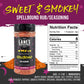Lanes Pork Rub Seasoning, All-Natural BBQ Rib Rub, 11.7 Oz, Sweet Flavor for smoky aroma