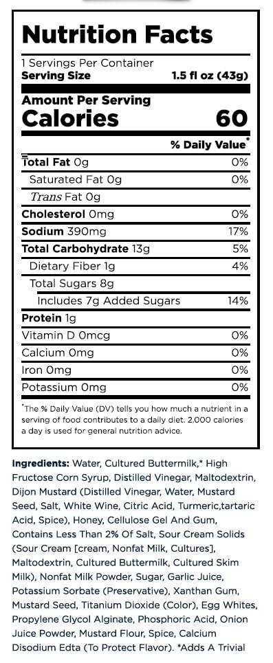 Salad Dressing 1.5 Oz. Packet | Pack Of 12 | (Fat Free Honey Dijon Mustard)