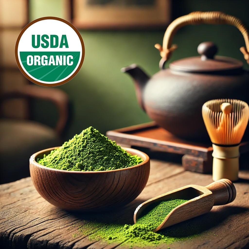 One With Tea Matcha Powder Usda Organic Ceremonial Matcha, Hot Or Iced, Smoothies Authentic Japanese Green Tea Powder, Made In J