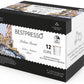 Bestpresso Coffee K-Cup Pods, Italian Roast Dark Roast, 96 Count (8 Packs of 12)