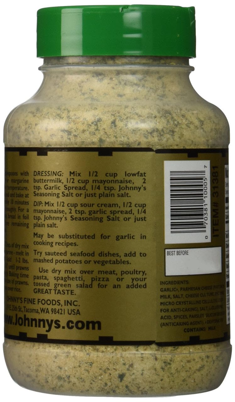 Johnny'S Garlic Spread & Seasoning - 18 Oz (2-Pack) By Johnny'S