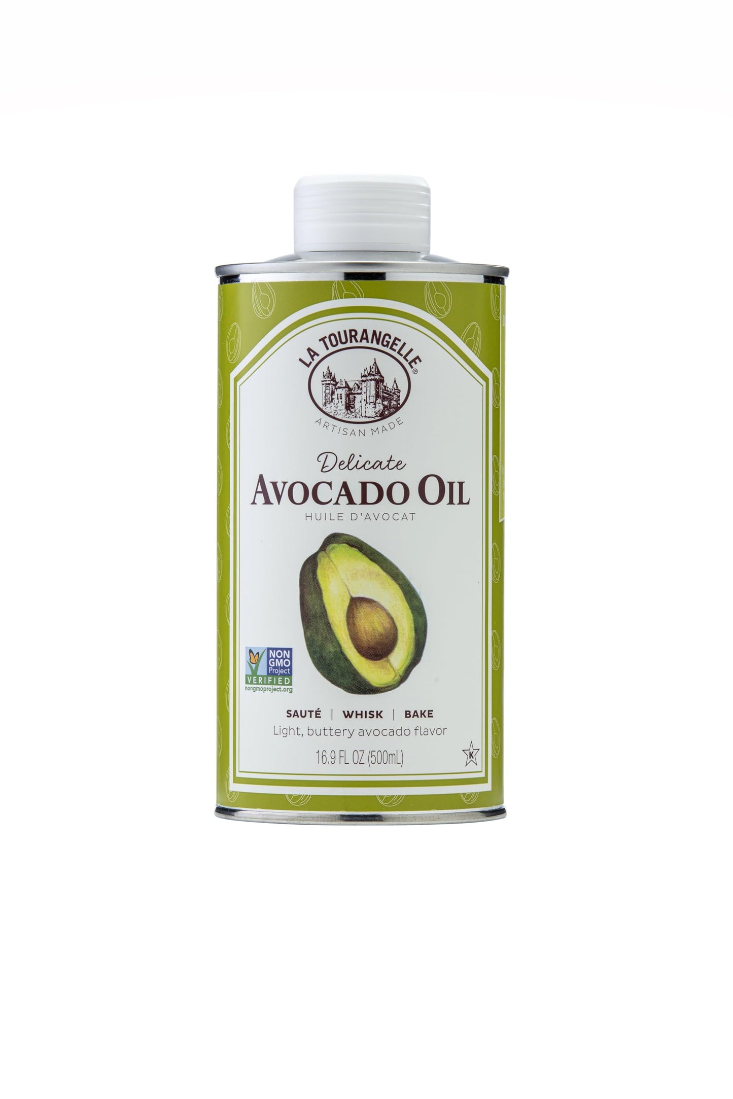La Tourangelle, Avocado Oil, Handcrafted From Premium Avocados, Great For Cooking, As Butter Substitute, And For Skin And Hair, 16.9 Fl Oz