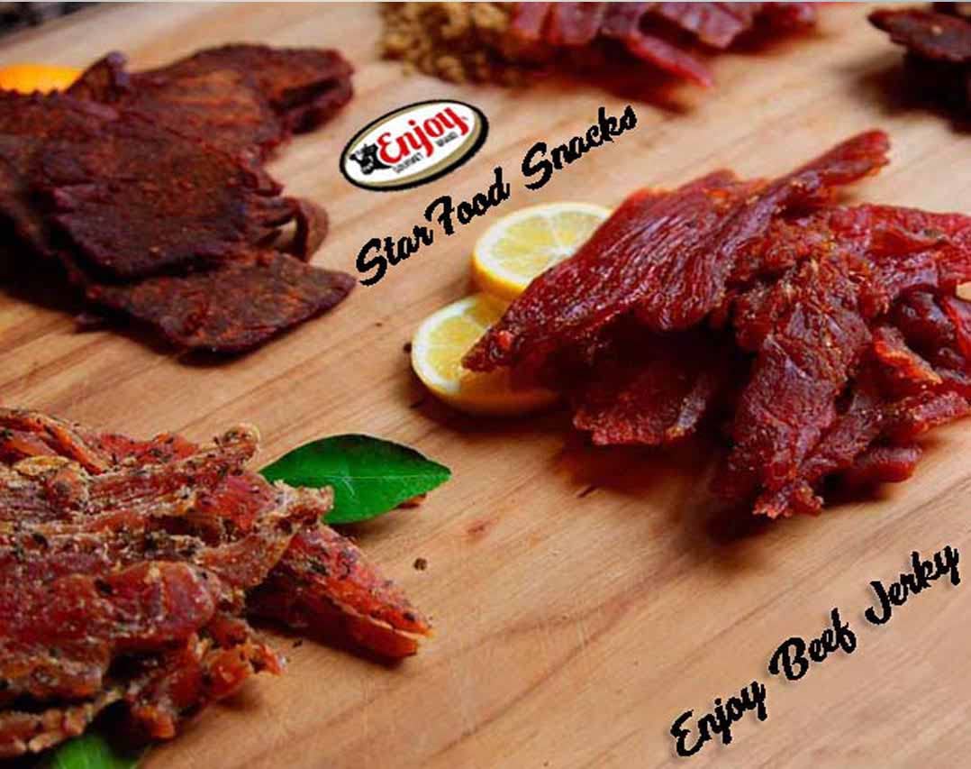 Enjoy Beef Jerky Hot, All Natural 12 Ounce (Pack Of 6)
