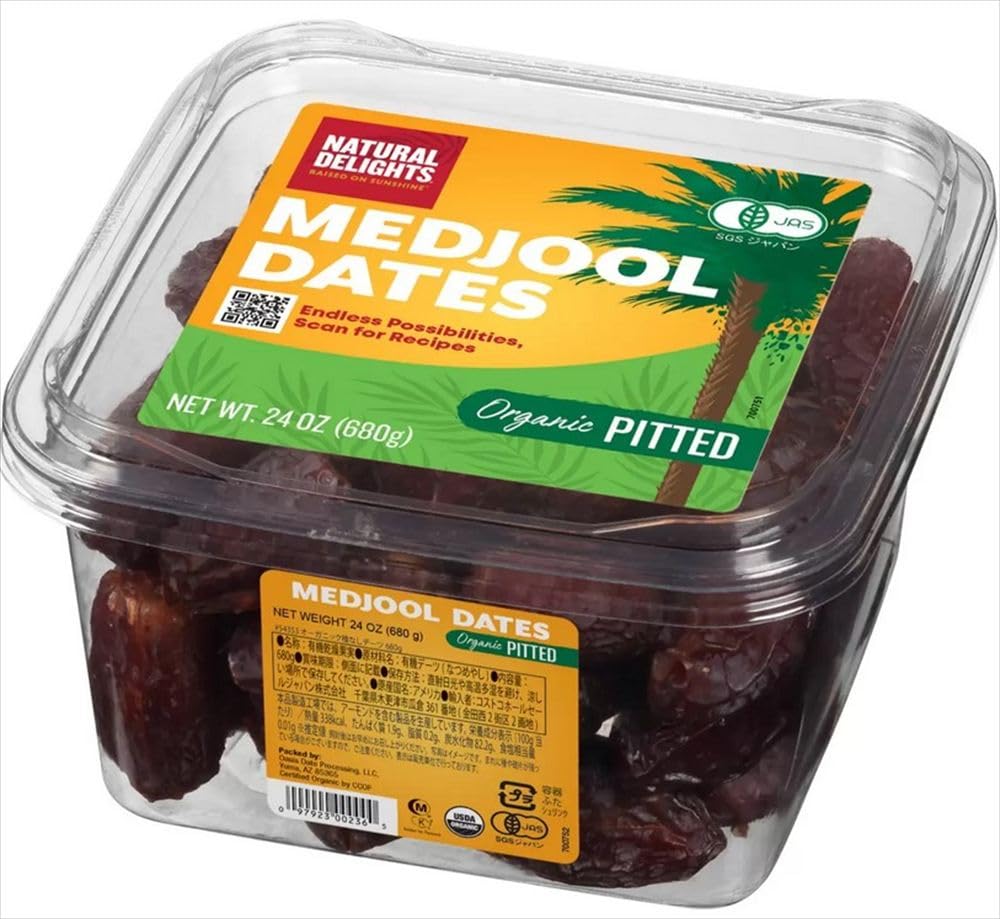 Natural Delights Organic Pitted Medjool Dates, 24 Oz