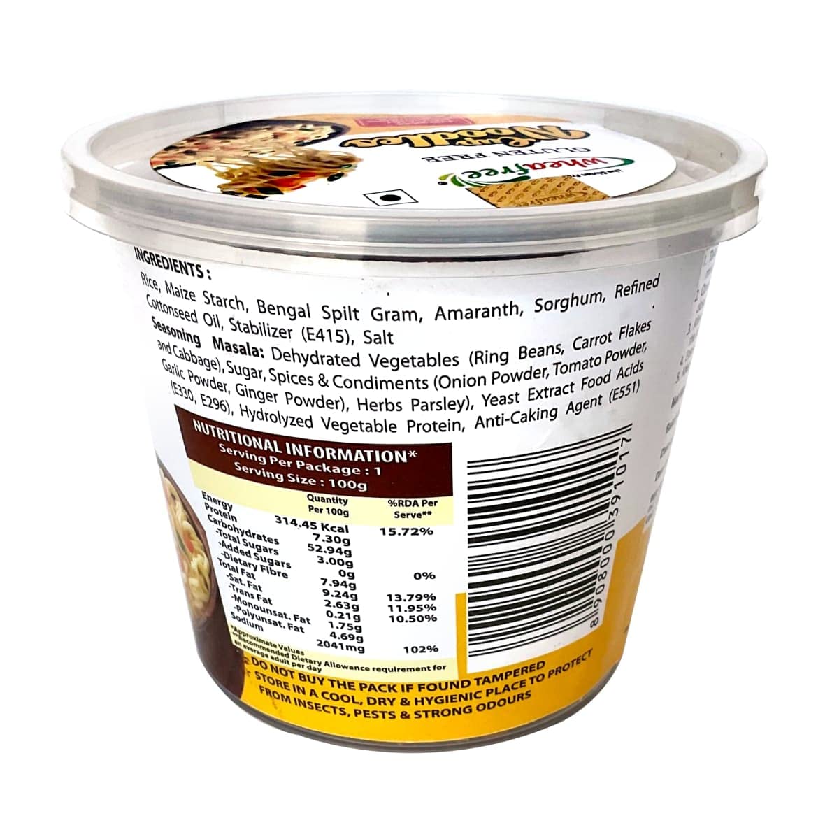 Wheafree Gluten Free Cup Noodles (Pack Of 4 X 100G Each) | Quick And Easy To Cook | New & Better Formulation | Comes With Tastem