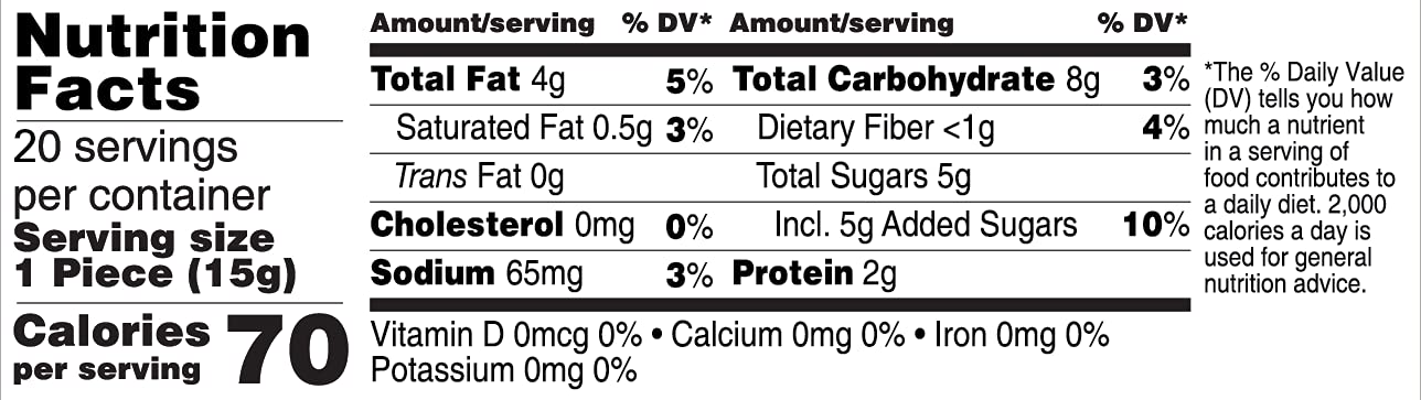 Pasokin | Cinnamon Oat Peanut Butter Snack, All Natural Pb Bites | Kosher, Gluten Free, Vegan Protein | Pacoca Made In Usa, 0.5Oz Bites [20 Count]
