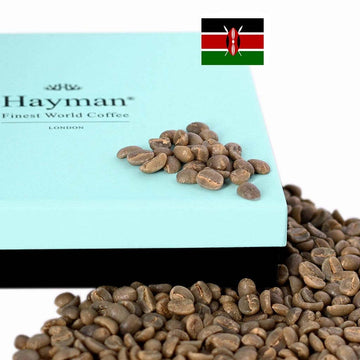 Hayman, 100% Kenya Kamwangi AA Kirinyaga, Green Coffee Beans To Roast With Coffee Roaster Machine, 24oz | Unroasted Kenyan Beans