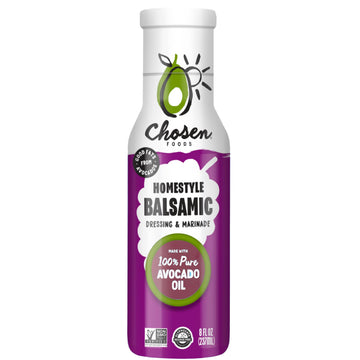 Chosen Foods Homestyle Balsamic Dressing and Marinade 8 oz with Recipe e-Book Bundle