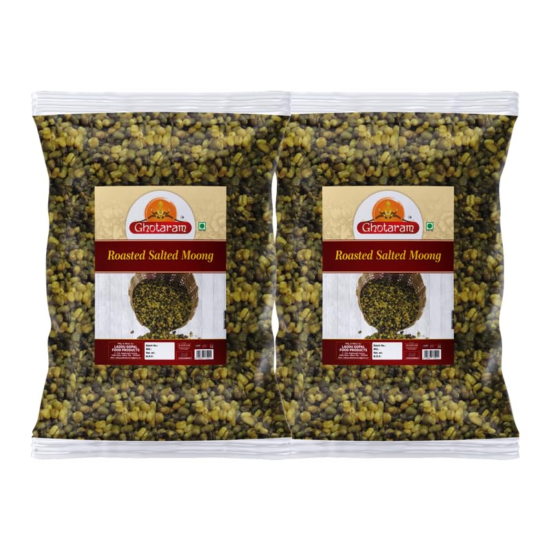 Ghotaram Nagpur Sprouted Roasted Moong, Roasted Mung Bean Green Gram, Green Moong Mung Namkeen Snack, Bachcho Ka Favourite Savou