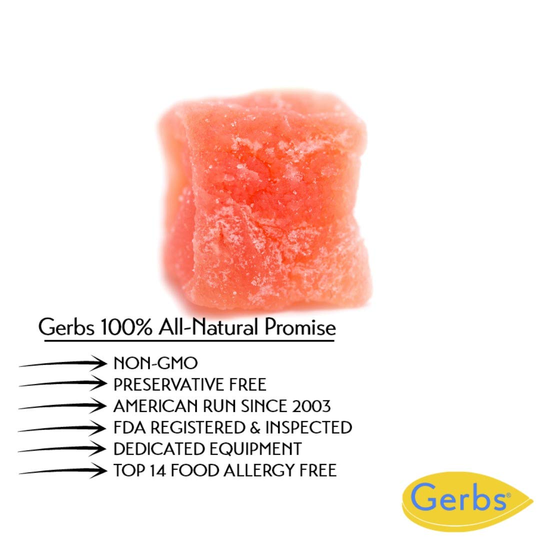 Gerbs Lightly Sweetened Dried Papaya Cubes 4 lbs. | Unsulfured, No Additives, Resealable Bag | Naturally Sweet & Chewy | Top 14