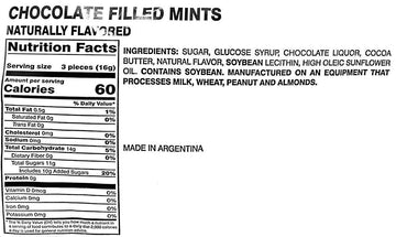 Arcor Chocolate Filled Mints Candy - 5 Pounds