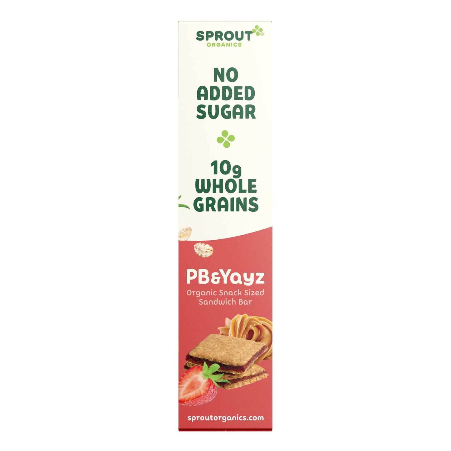 Sprout Organics, Pb & Yayz Toddler Snack Bars, Peanut Butter & Strawberry, 5 Individual Bars 1.02 Oz Each (6-Boxes)