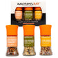 Rachael Ray Seasoning Set Low Salt 3 Pack Grinders Gift Set | Garlic & Herb, Everyday, And Marinara Seasonings