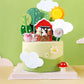 Jevenis Little Farm Animal Cake Decoration Sheep Cake Topper Farm Animal Birthday Cake Topper Cow Cake Decoration Pig Cake Toppe