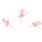Ercadio 20 Pack Ballerina Tutu Cupcake Toppers Pink Ballet Girl Cupcake Picks Baby Shower Birthday Party Cake Decoration Supplie