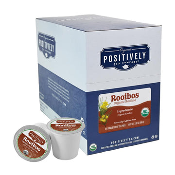 Organic Positively Tea Company, South African Rooibos Tea, K-Cup Compatible, 24 Pods
