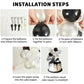Beishida 5 Inch 10Pcs Balloon Cloud Cake Topper Silver Black Happy Birthday Cake Toppers Mini Balloon Cake Topper Garland With H