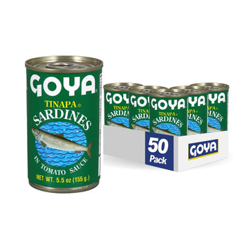 Goya Foods Sardines In Tomato Sauce, 5.5 Ounce (Pack Of 50)