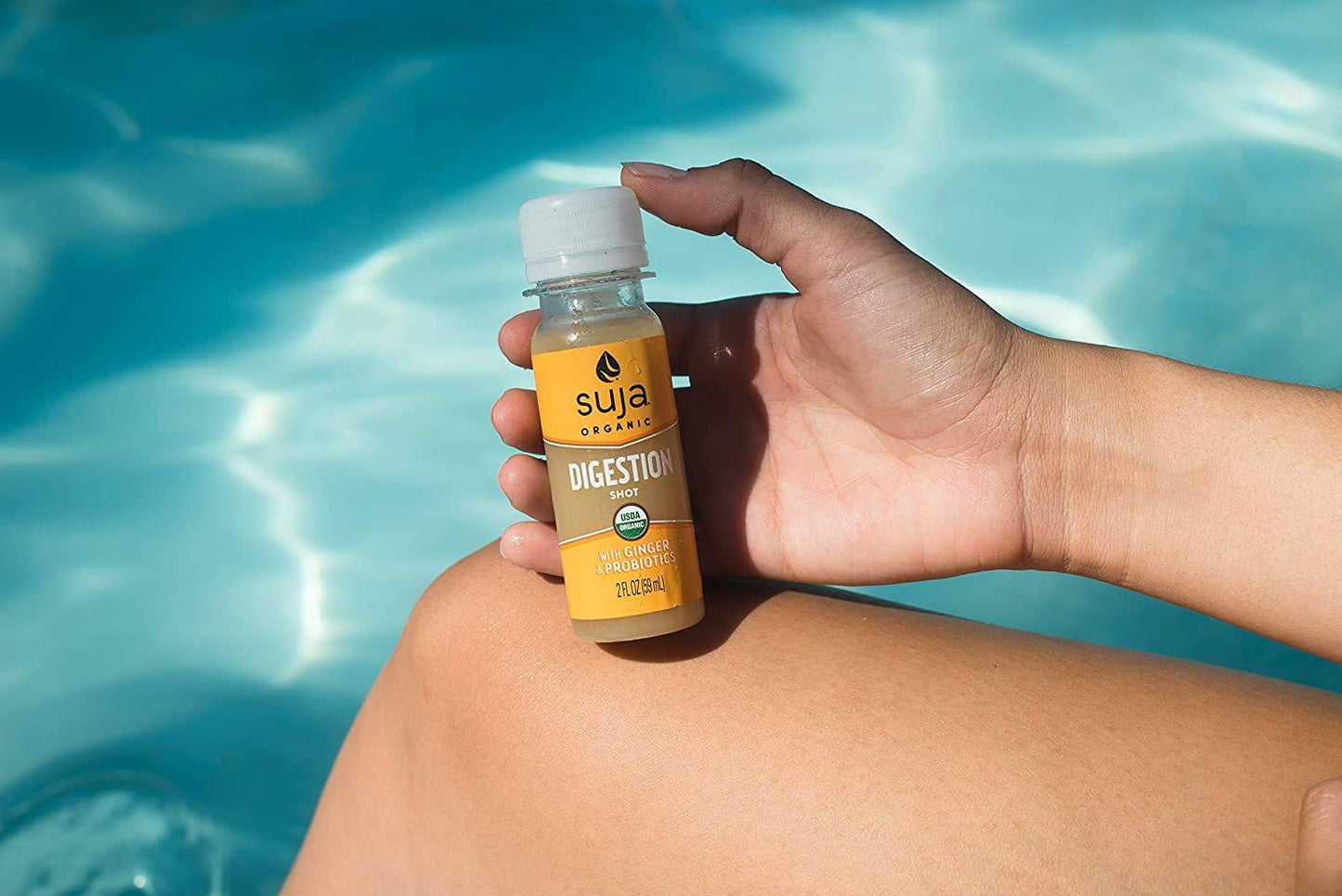 Suja Organic Cold-Pressed Digestion Shot With Ginger And Probiotics, 2 Fl Oz (Pack Of 15)
