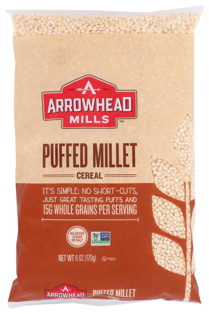 Arrowhead Mills - All Natural Puffed Millet Cereal - Case of 12 - 6 oz.