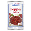 LeGout Pepper Relish, Vegetarian, Add to Sauces, Dressings, 3 Lbs (Pack of 6)