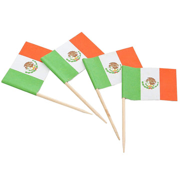1,440 Count | KingSeal Mexican Flag Toothpicks, 2.5 Inch, Ideal for Mexican Restaurants, Cinco De Mayo, Appetizers, Cocktails, a