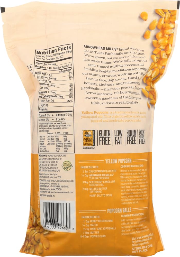 Arrowhead Mills Organic Popcorn - 28 oz