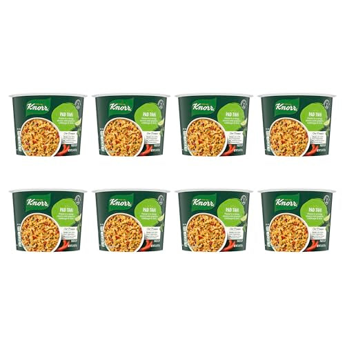 Knorr Pasta Cup Pad Thai 8 Ct For A Quick And Easy Meal Made With 100% Real Vegetables & No Artificial Flavors Or Preservatives, 2.6 Oz