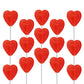 The Dreidel Company Valentine's Lollipops Red Double Heart Shaped Cherry Flavored, Individually Wrapped, 48 Lollipops