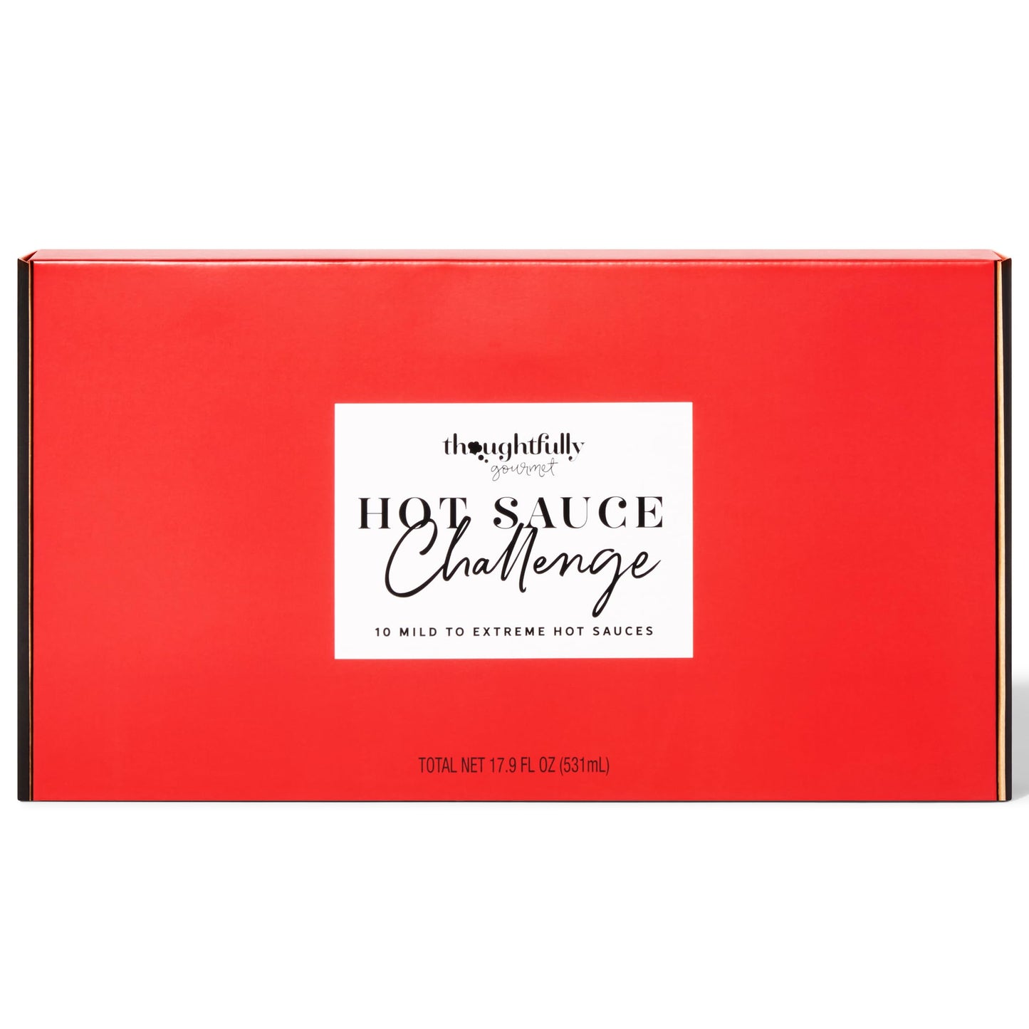 Thoughtfully Gourmet  Hot Sauce Challenge Set  Hot Sauce Variety Pack Includes Hot Sauces from Mild To Extreme Flavors  Unique Gifts for Men  Set of 10
