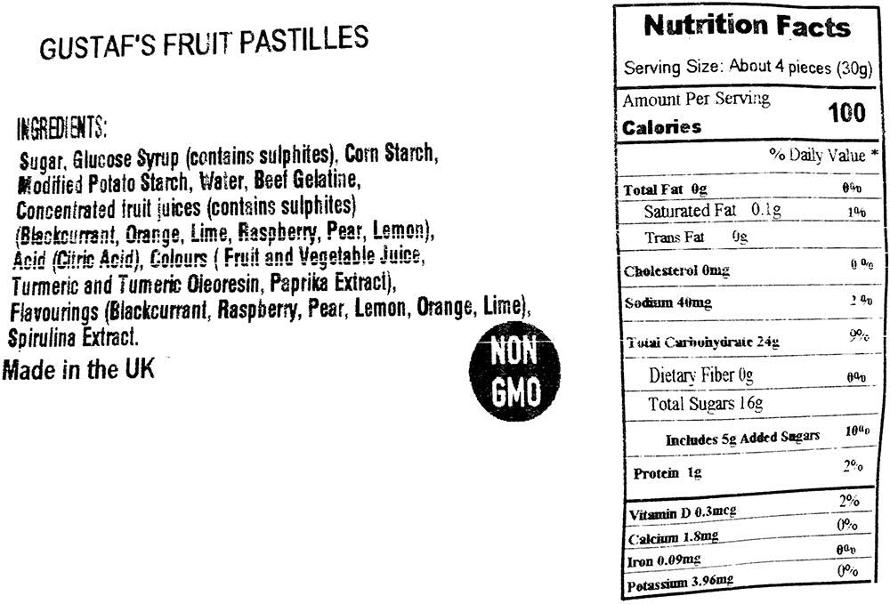 SweetGourmet English Fruit Pastilles | No Artificial Colors & Flavors | 3 Pounds