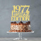 Limited Edition 1977 Cake Topper 48Th Birthday Happy Birthday Cake Topper Men And Women Cheer 48 Years Old Handmade Golden Glitt