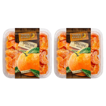 Nutty & Fruity Dried Fruit - Gift Packs Of 2 By Lyzas Sweets &   (Tangerine Wedges 6Oz)