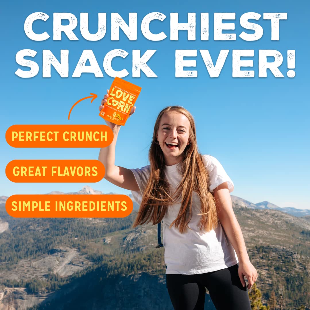 Love Corn Cheezy 0.7Oz X 20 Bags - Delicious Crunchy Corn - Healthy Family Snacks - Gluten Free, Kosher, Non-Gmo - Alternative F
