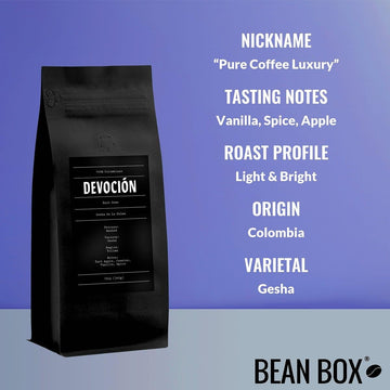 Gesha De La Palma - Roasted By Devocion - Whole Bean Coffee - 12 Ounce Bag
