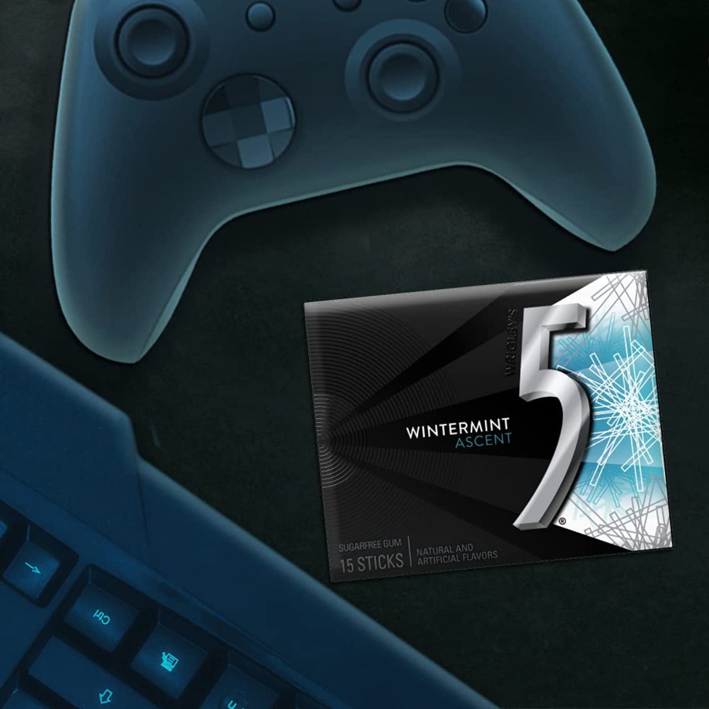 Wrigley'S 5 Gum Wintermint Ascent, 10 Pack