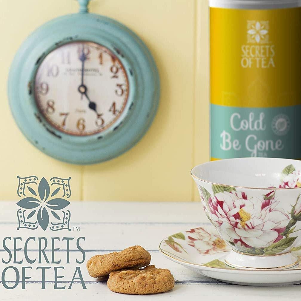 Secrets of Tea Cold Be Gone Herbal Tea - Organic Caffeine-Free Wellness Tea - 20 Count