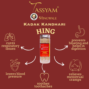 Tassyam Hingwale Kadak Kandhari Hing 2.5Kg (10X 250G) | Hand Pounded & Natural