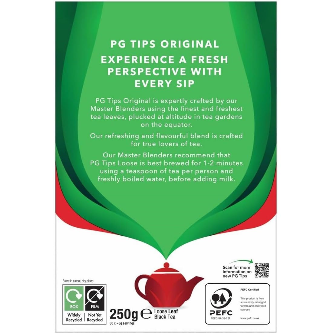 Pg Tips Loose Leaf Tea, 250 Grams
